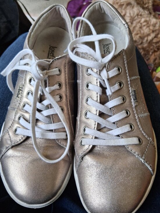 Shoes - Josef Seibel sneakers rose gold leather upper 38 7
